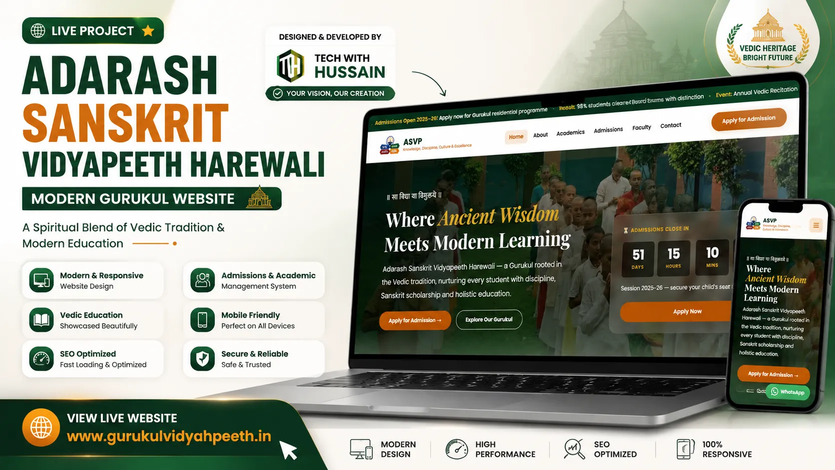 Gurukul Vidya Peeth — Educational Institution & School Management Portal